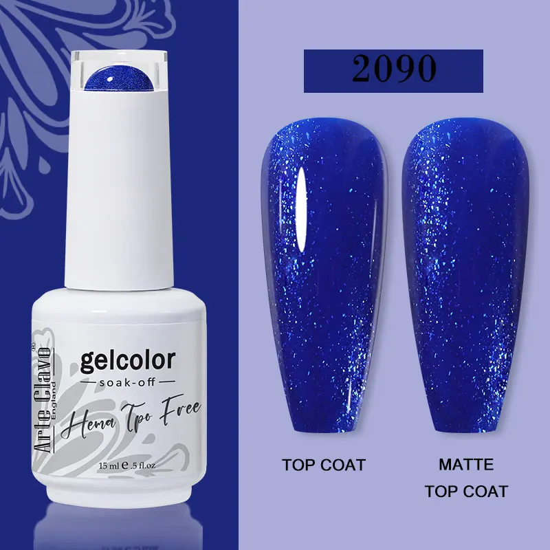 Arte Clavo 116 Kleuren Gel Nagellak 15 ml Kleurrijke Gel Semi Permanente Losweken UV Gel Nail Art DIY Ontwerp vernis Nagelbenodigdheden