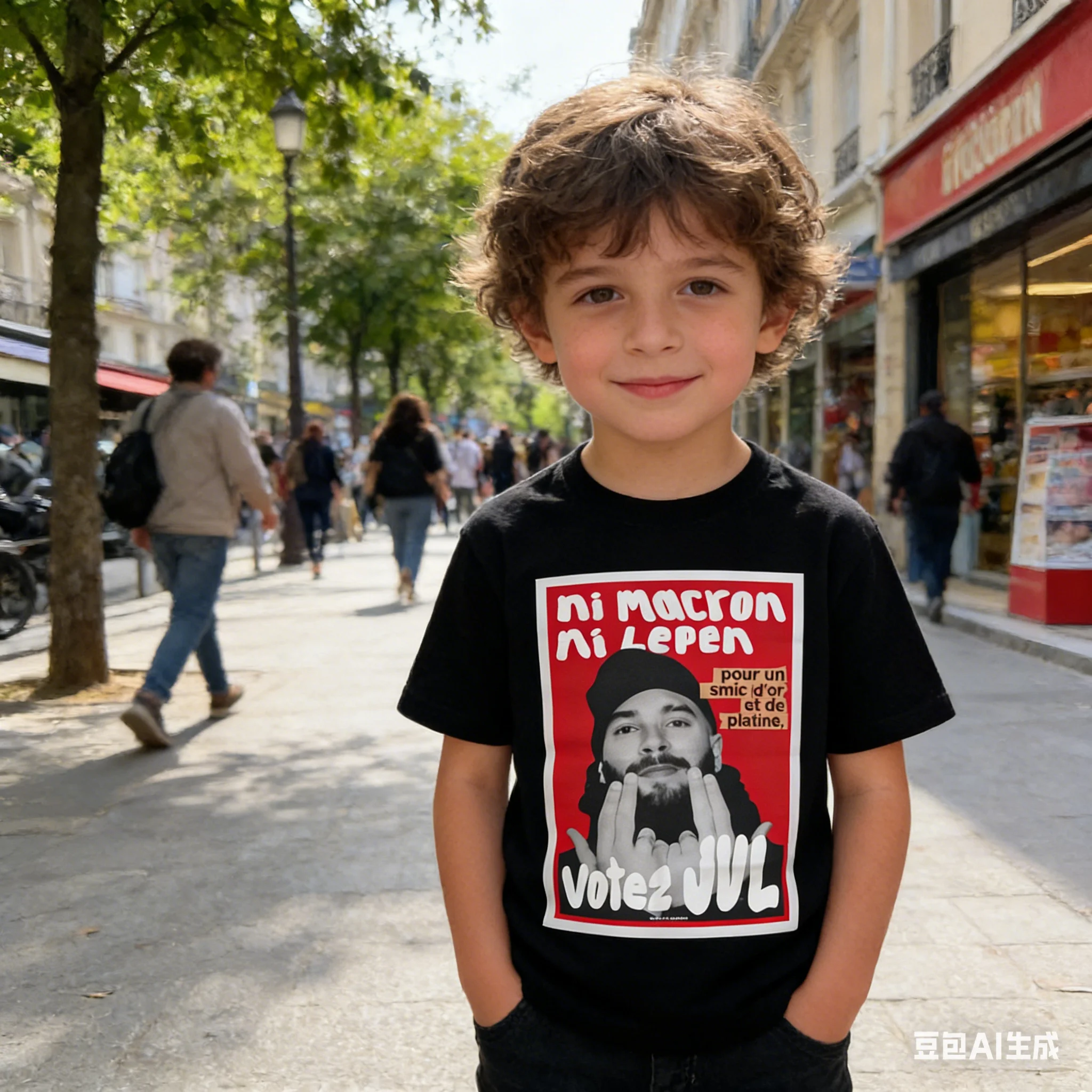 JUL French Rapper T-Shirt Multiple Sizes Digital Print Vote Election Hip Hop Cotton Blend Men Women Short Sleeve Casual