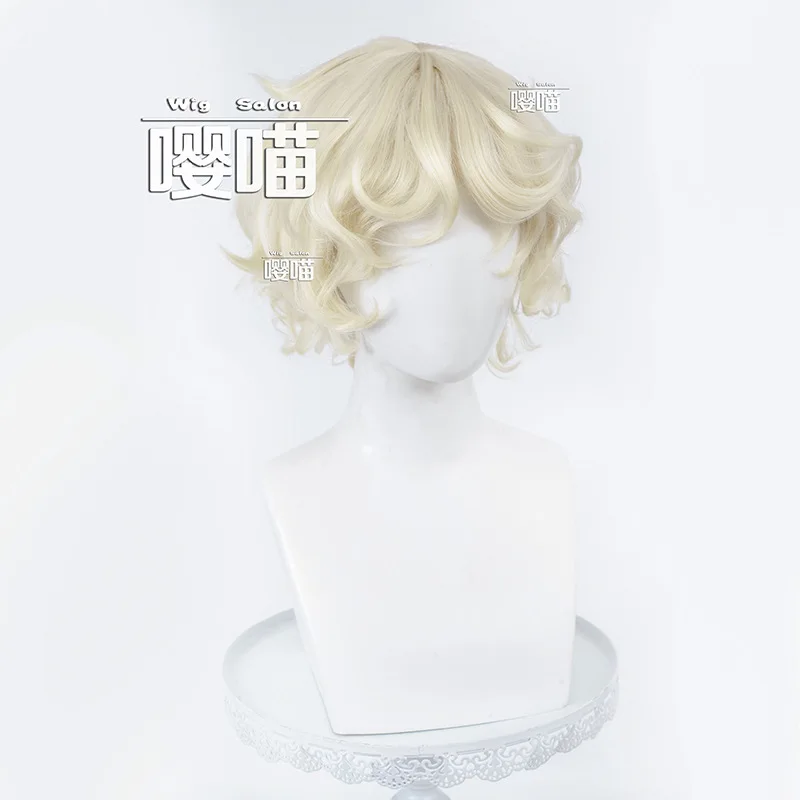 Gamme Identity V Florian Brand Fire Investigator Cosplay Wig Short Straight Wavy Synthetic Hair Party Hallowen Play Role Wig