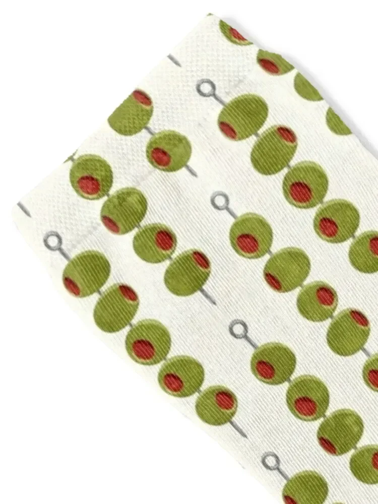 Martini cocktail olives - olives on a stick Socks Stockings man sheer anti slip football Men Socks Women's