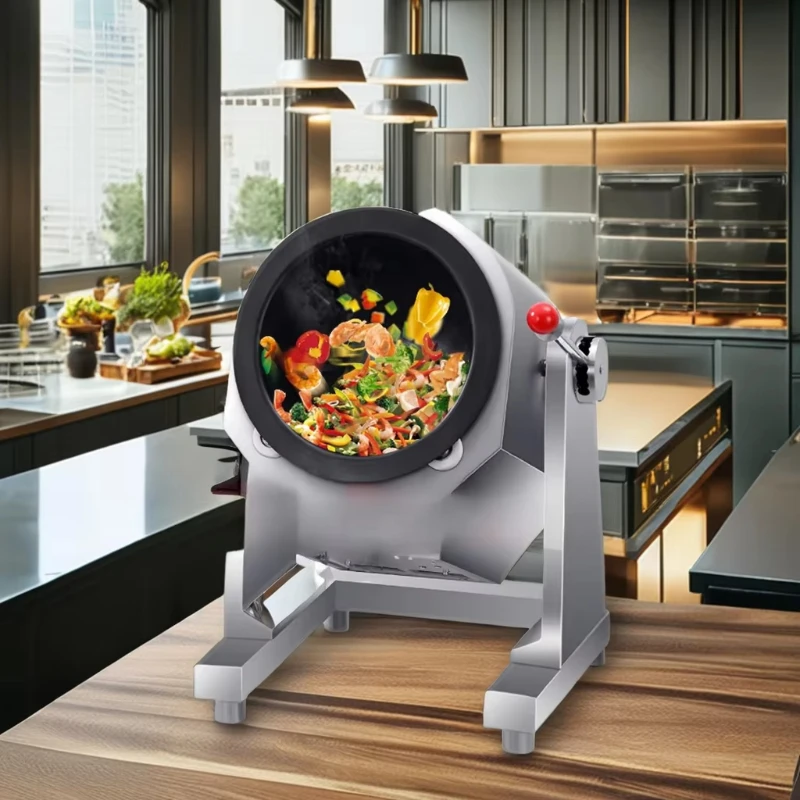 

New smart home kitchen electric automatic cooking robot 360 drum cooking machine stainless steel residential hotel