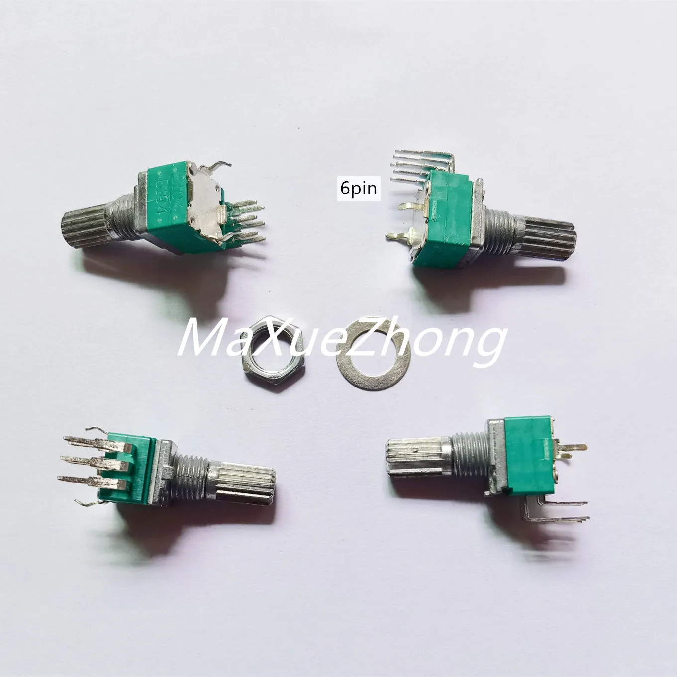 Original new 100% RK097 double vertical B10K B103 B20K B50K B503 B100K B104 volume sound adjusting potentiometer 6pin (SWITCH)