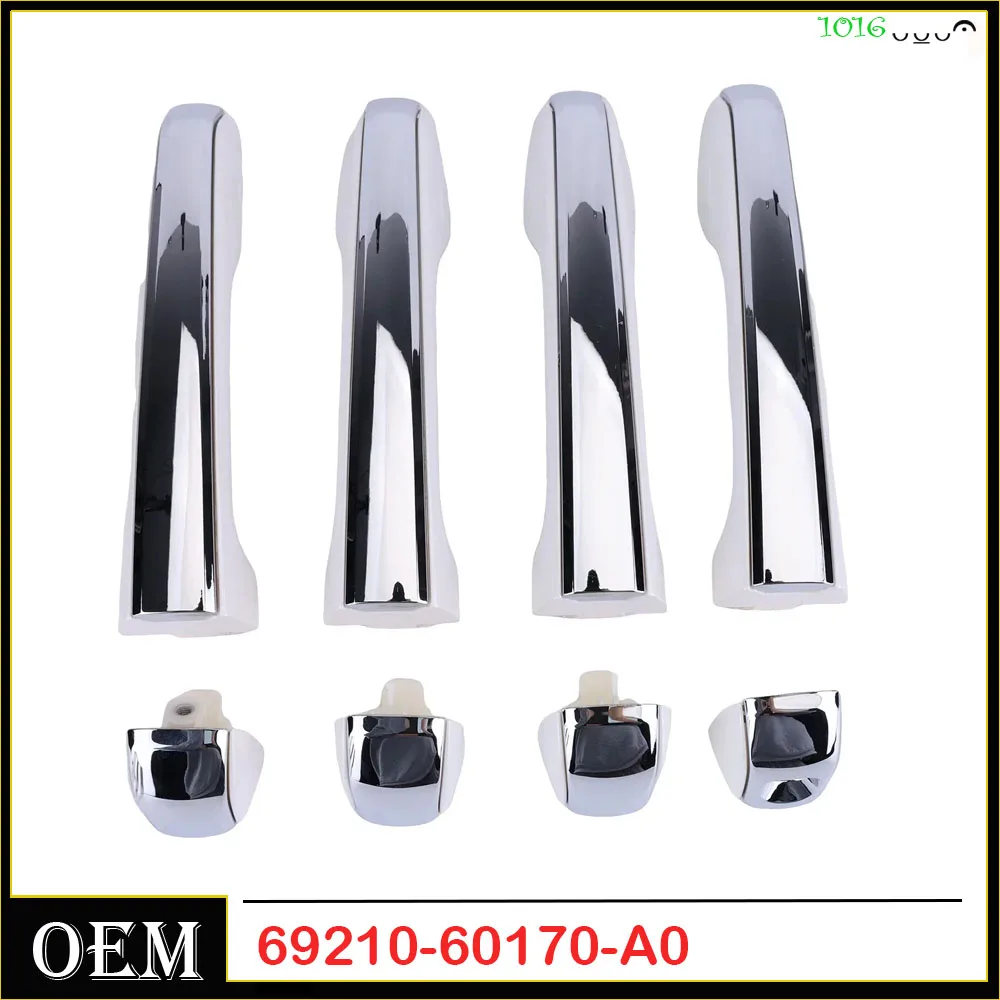 

4 шт. внешние дверные ручки, совместимые с Lexus GX460 2010-2018, номер замены: 69210-60170-A0