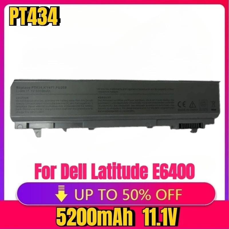 

PT434 KY477 FU268 KY268 11,1 В 5200 мАч аккумулятор для ноутбука Dell Latitude E6400 E6410 E6500 E6510 ATG Precision M2400 M4400 M4500