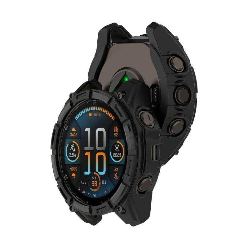 TPU Soft Silicone Case For Garmin Fenix 8 43/47/51mm Protective Cover For Fenix8 Watch Shell Anti-scratch Accessories