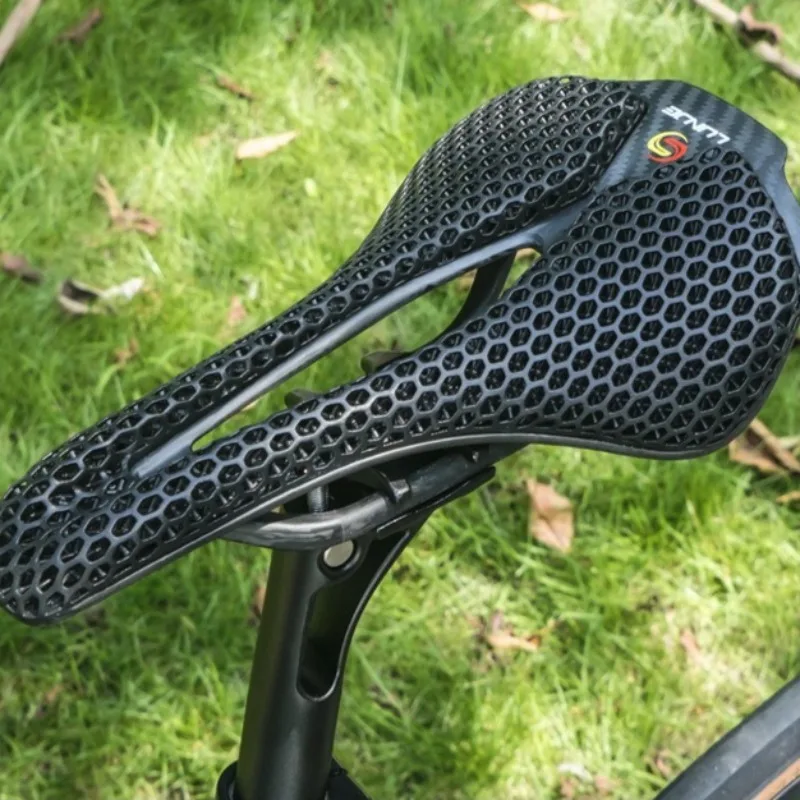 

3D-printed Carbon Fiber Seat Road Mountain Bike Lightweight Zonal Shock Absorption Bicycle Cove Seat Bicycle Accessories