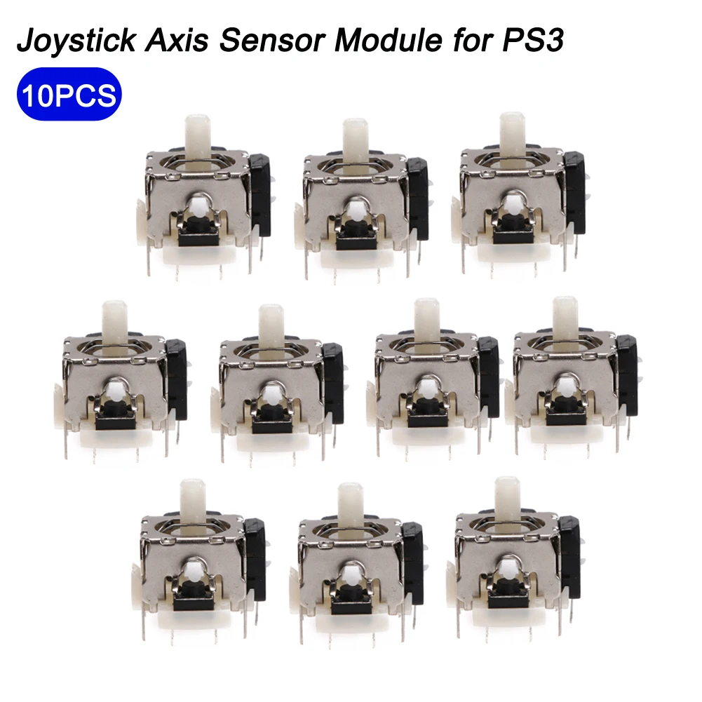 

10pcs 3D Analog Joystick Axis Sensor Module for PS3 Professional Analog Thumb Joystick Repair Parts for Playstation 3