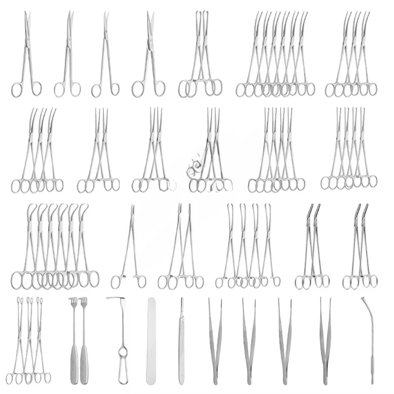 Class I Non-active 65pcs Hysterectomy Medical Surgical Instruments Set