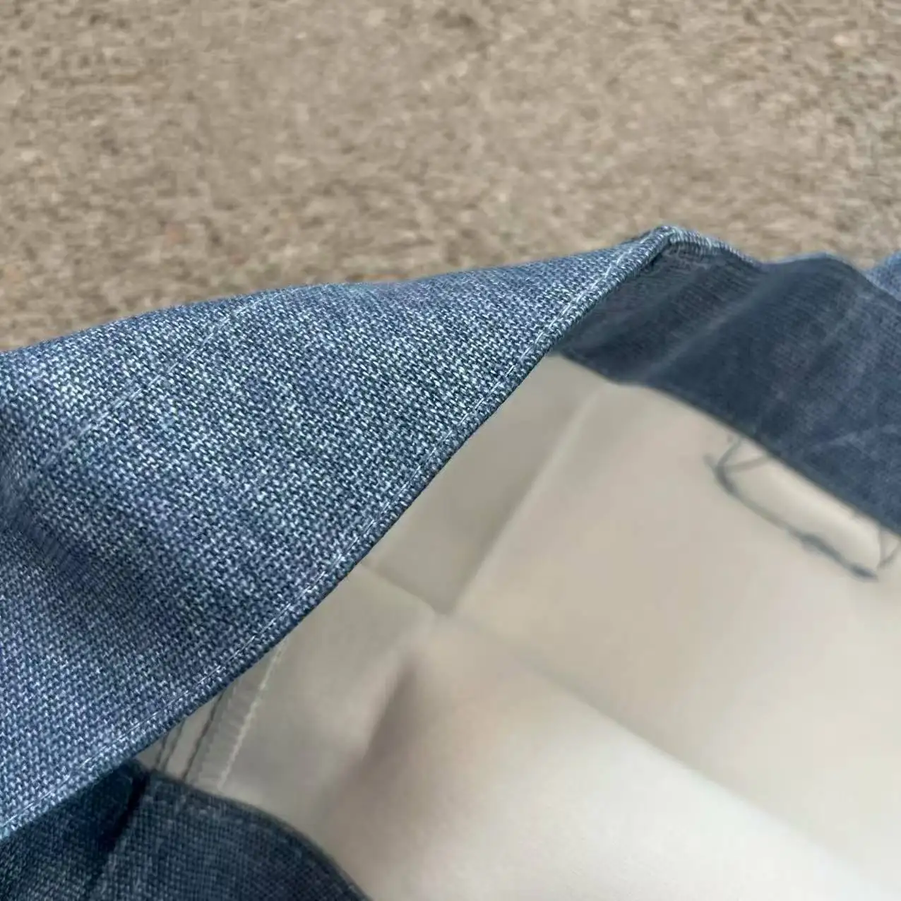 حقيبة يد مطرزة كبيرة الحجم - متسوق قطني من سلسلة Mar Designer مع جيب بسحاب وحقيبة الشاطئ والمكتبة