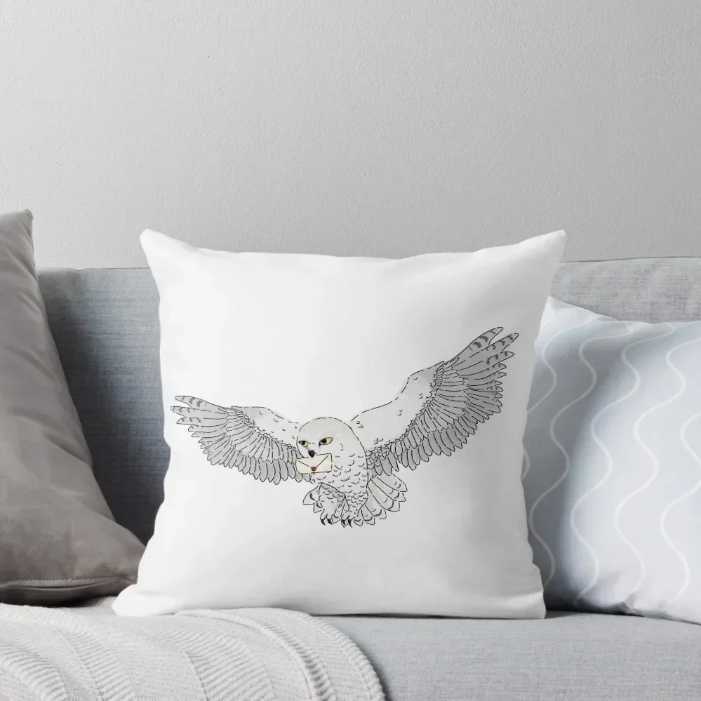 hedwig carrying a letter Throw Pillow Throw Pillow Covers Cushion Child Decorative pillowcase pillows decor home pillow