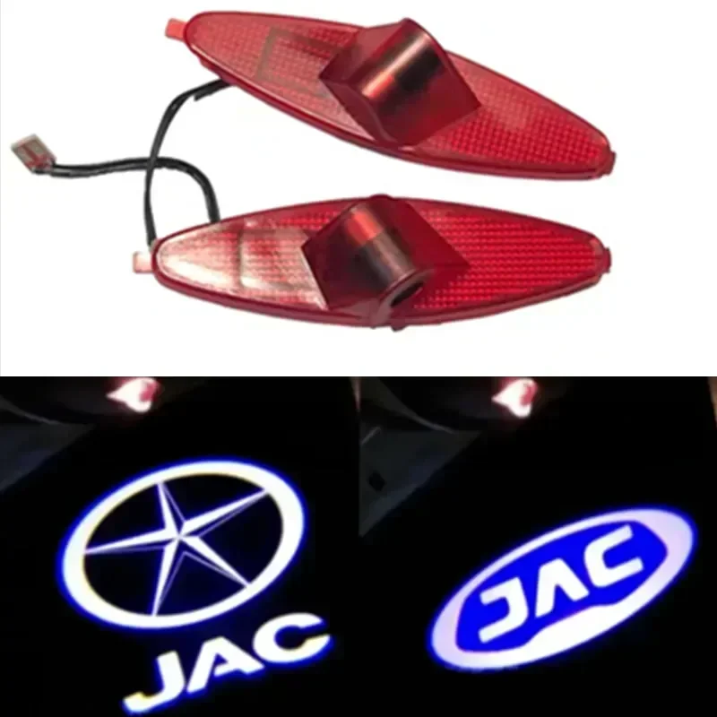 

2Pcs For JAC S3 s5 A30 a13 T6 t8 m4 M2 LED Car Door Welcome Projector Lights Ghost Shadow Lamp Accessories