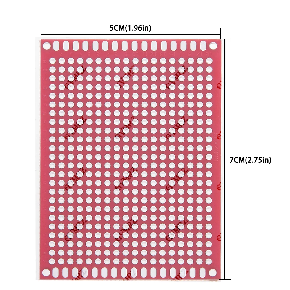 5x7cm/2x8cm/3x7cm/9x15cm/8x12cm Universal Through Hole Perfboard Double Sided PCB Prototype Board  Perfboard for DIY Electronics image 5
