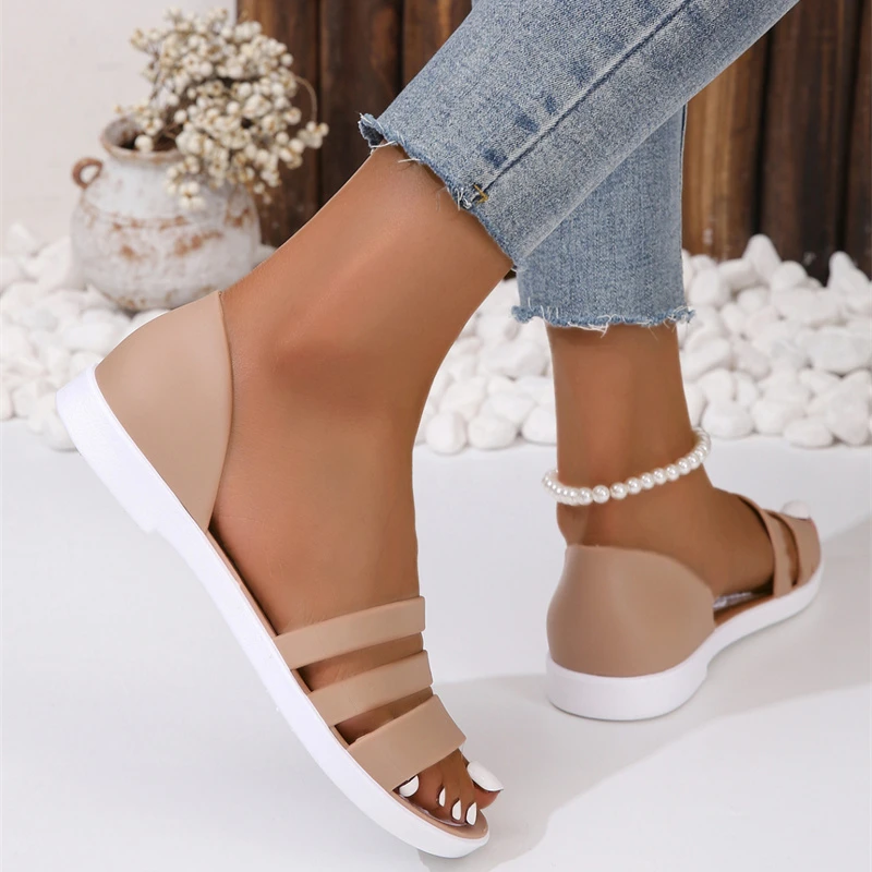 Summer New Style Fashionable and Comfortable Flat Beach Beach Sandals and Slippers sports and Casual Women\'s Shoes