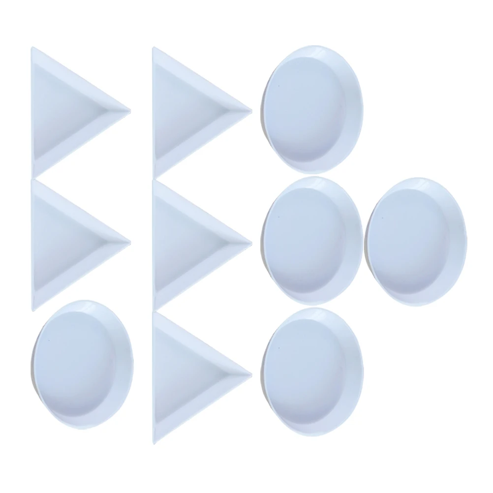 

5Pcs Round Triangle Paint Paint Trays For Art Supplies