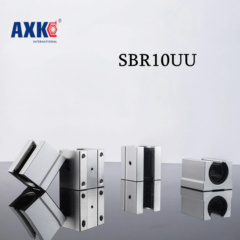 

1 шт. SBR10UU упорный подшипник AXK, алюминиевый блок, 10 мм, шарикоподшипник линейного движения, направляющая для робота DIY
