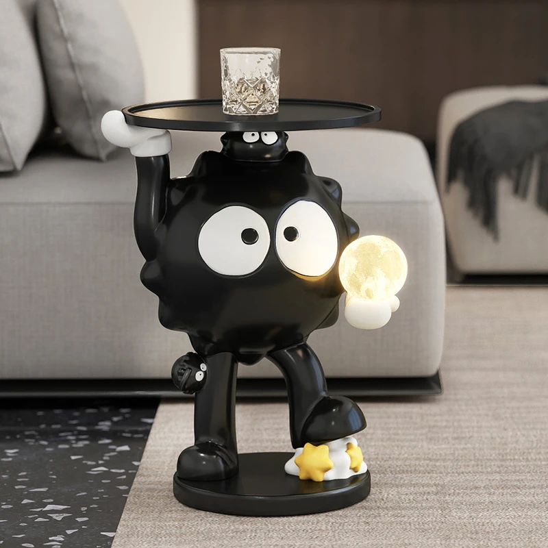 

Dopamine Fun LED Nightstand Table Creative Storage Side Table for Bedroom Sofa Corner Organizer Small Living Room Use