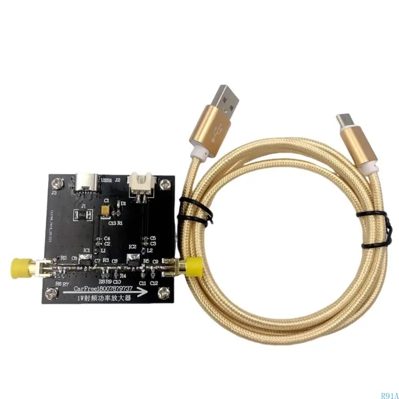 

R91A RF Amplifier Module 1W Power 30DB Gains High Performances For Signal Boosting with Type C Cable