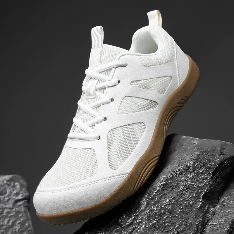 

Мужские кроссовки для бега и ходьбы больших размеров: минималистичные, легкие, дышащие, с широким носком, без подошвы, для активного отдыха