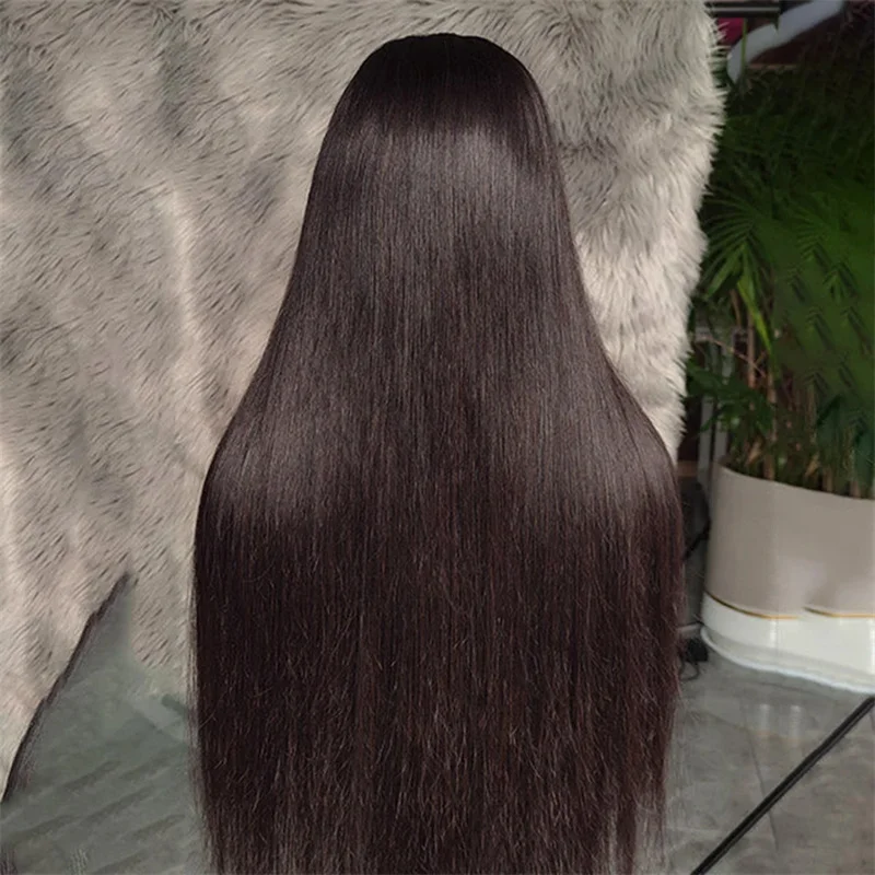 Preplucked Black  Body Wave 180% Glueless 28 inch 5x5 Silk Base Jewish Human Hair Wig With Baby Hair HD Lace European Hair