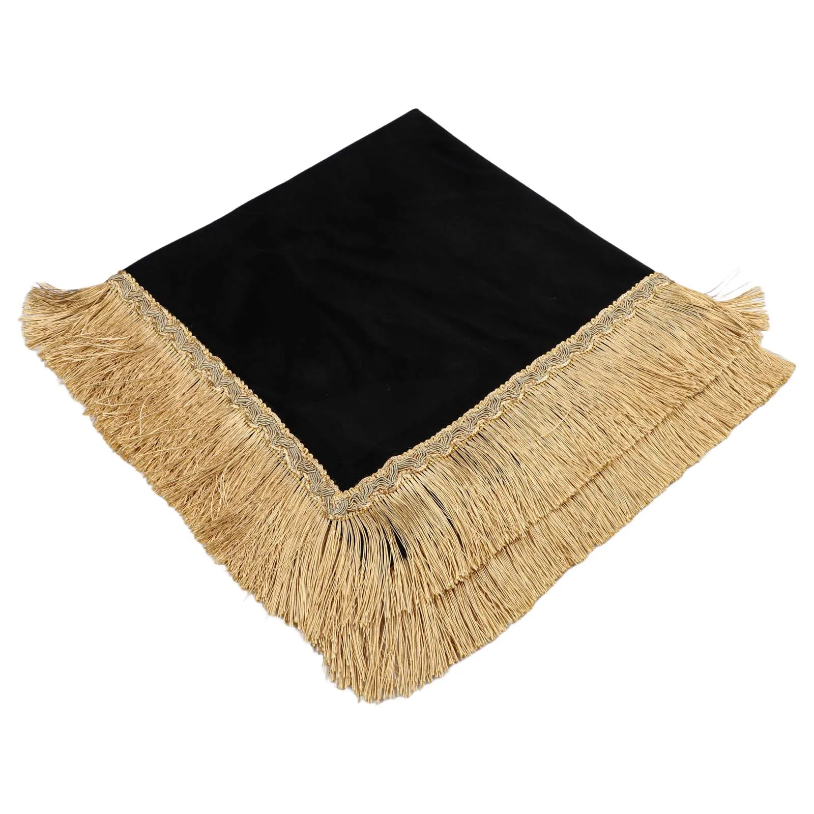 European for velvet Tablecloth Square Shape with Tassel Trim for Dining Table Cover Retro Style Decoration for Various for