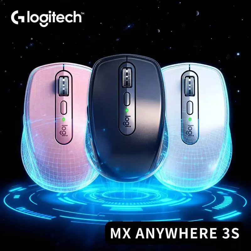 

Компактная мышь Logitech MX Anywhere 3S, эргономичный дизайн, перезаряжаемая, с быстрым прокруткой для портативных ПК Mac
