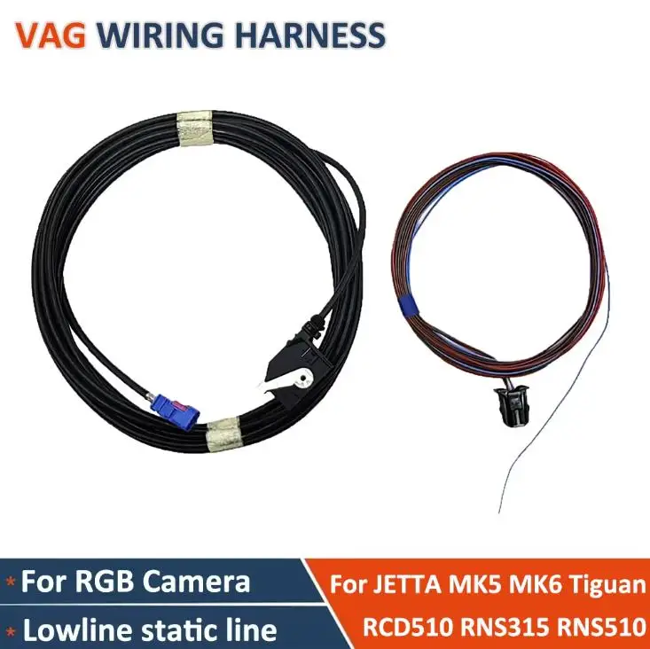 

Жгут проводов RGB для Jetta MK6 TIGUAN RCD510 RNS315 RNS510, ручка багажника, кабель камеры заднего вида