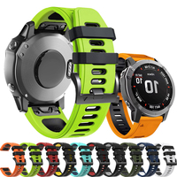 Quickfit 22/26mm Silicone Band Strap For Garmin Epix Gen 2 Instinct2X Fenix 5 6 7 7X 6X 5X  Approach S70 S62 Wristband Bracelet