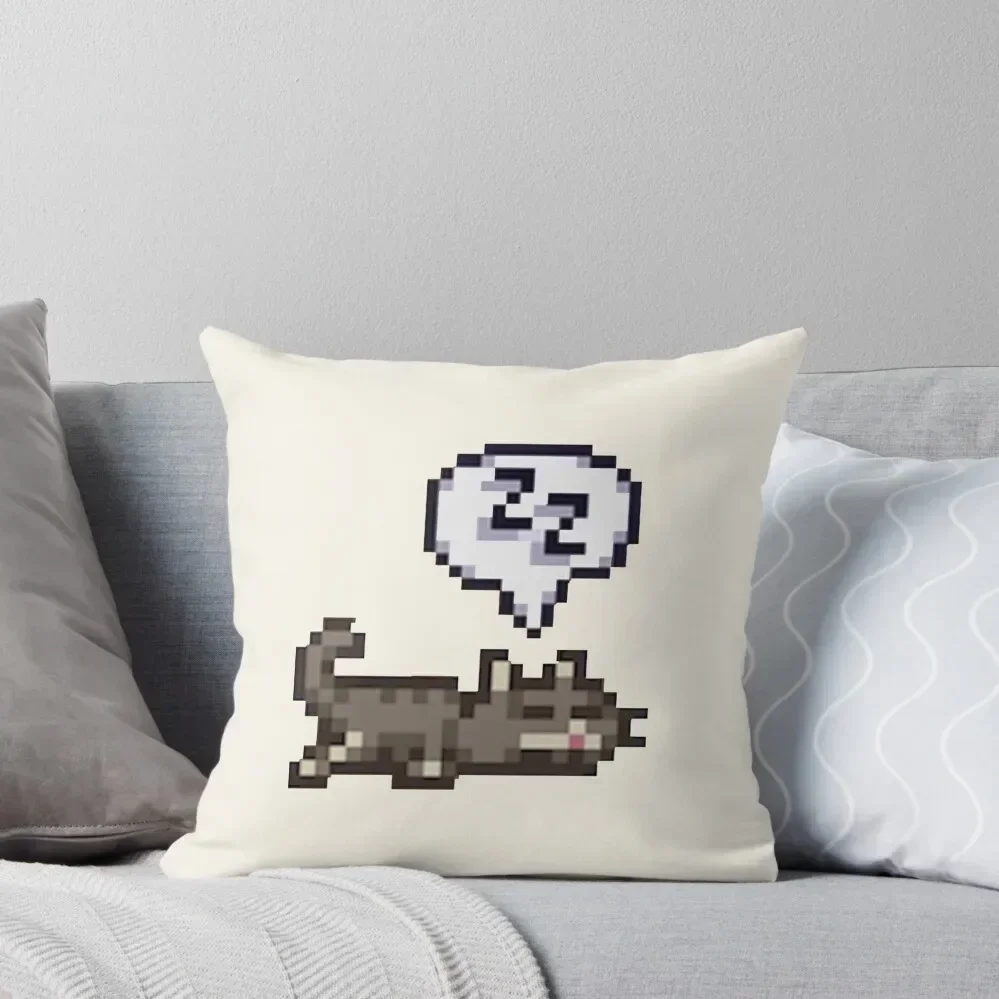 

Stardew Valley Sleeping Cat Sploot Throw Pillow pillowcases for sofa cushions Christmas Pillow Cases pillow