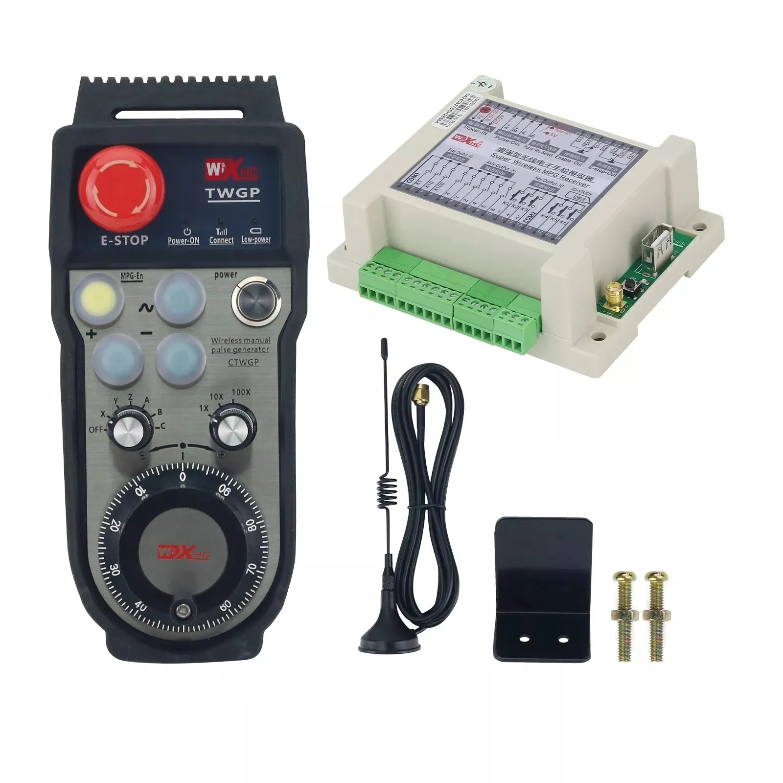 Torno de control numérico, fresadora, control numérico, mecanizado de piezas de repuesto, volante electrónico remoto de 6 ejes, número inalámbrico