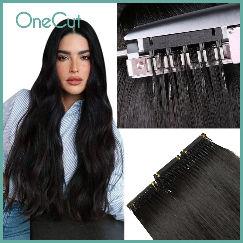 Straight 6D Micro Beads Human Hair Extension Real Human Hairpiece 5g/pc 20pcs 100G Natural Invisible Hair 2nd Generation 6D
