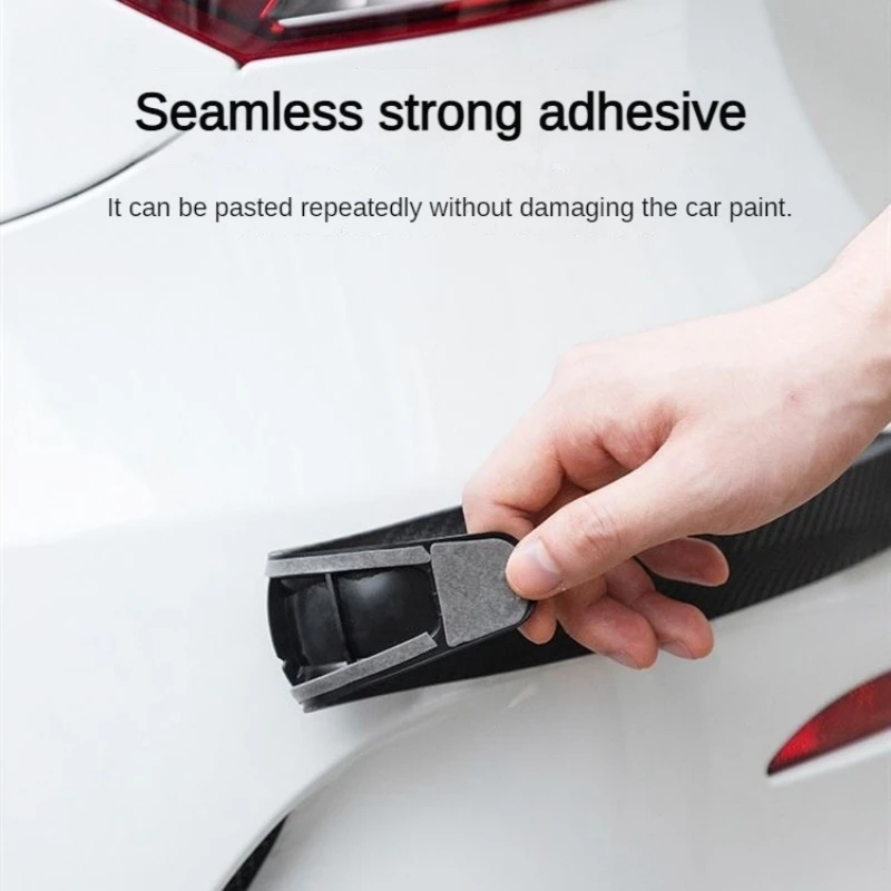 2/4PCS Car Front and Rear Bumper Anti-Collision Strip Door Body Anti-Scratch Anti-Collision Protection Sticker Car Accessories