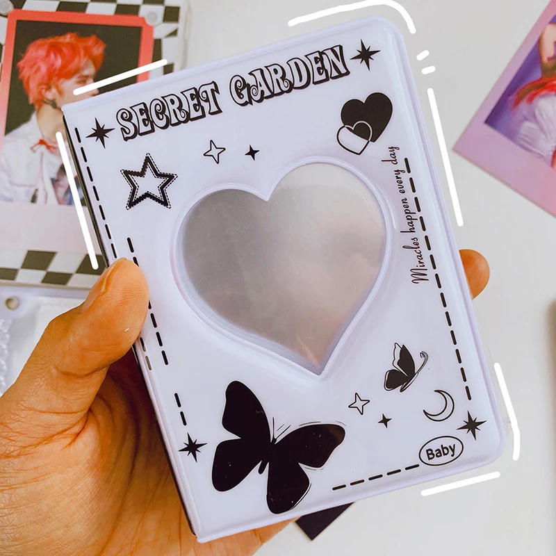 INS Heart Hollow Simple 3inch Mini Instant Photo Album Picture Case For Fujifilm Instax Mini Film 40Pockets Cartoon Collect Book