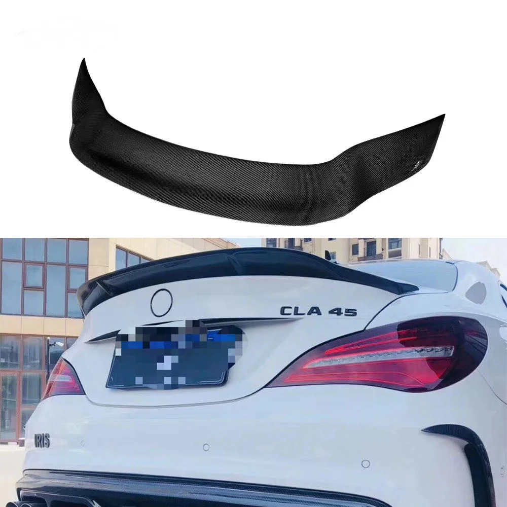 Premium Bespoke Facelift Body KitW117 CLA Class R Style Real Carbon Fiber Rear Spoiler Trunk Spoiler For W117 2013-2020