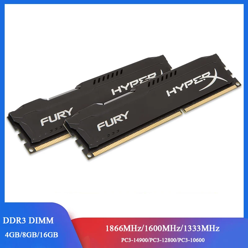 

Memoria RAM DDR3 DDR3L 8GB 4GB 1866MHz 1600MHz 1333MHz Desktop RAM 240 Pins DIMM 1.35V /1.5V DDR3 RAM HyperX FURY Memory Module