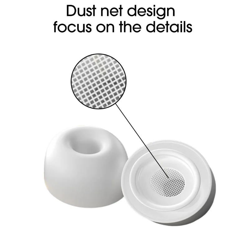 4 Pairs Soft Silicone Earbuds Protective Cover for Airpods Pro 1/2  Noise Reduction Pad Ear Tips for Apple Air Pods Pro