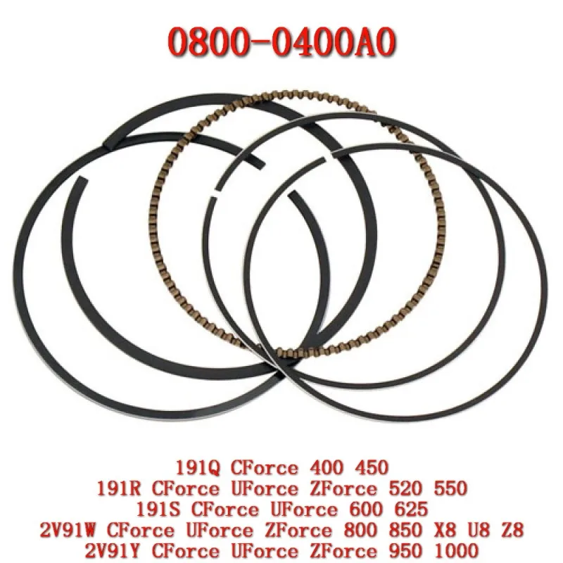 Orignal Piston Ring Set For CFMoto CForce ZForce 450 550 520 600 625 800 1000 950HO 2V91Y-X10 Moto Accessories 0800-0400A0