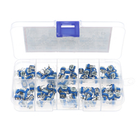 100pcs 10Value 100R-500K RM065 6mm Horizontal Trimpot Potentiometer Assorted Kit