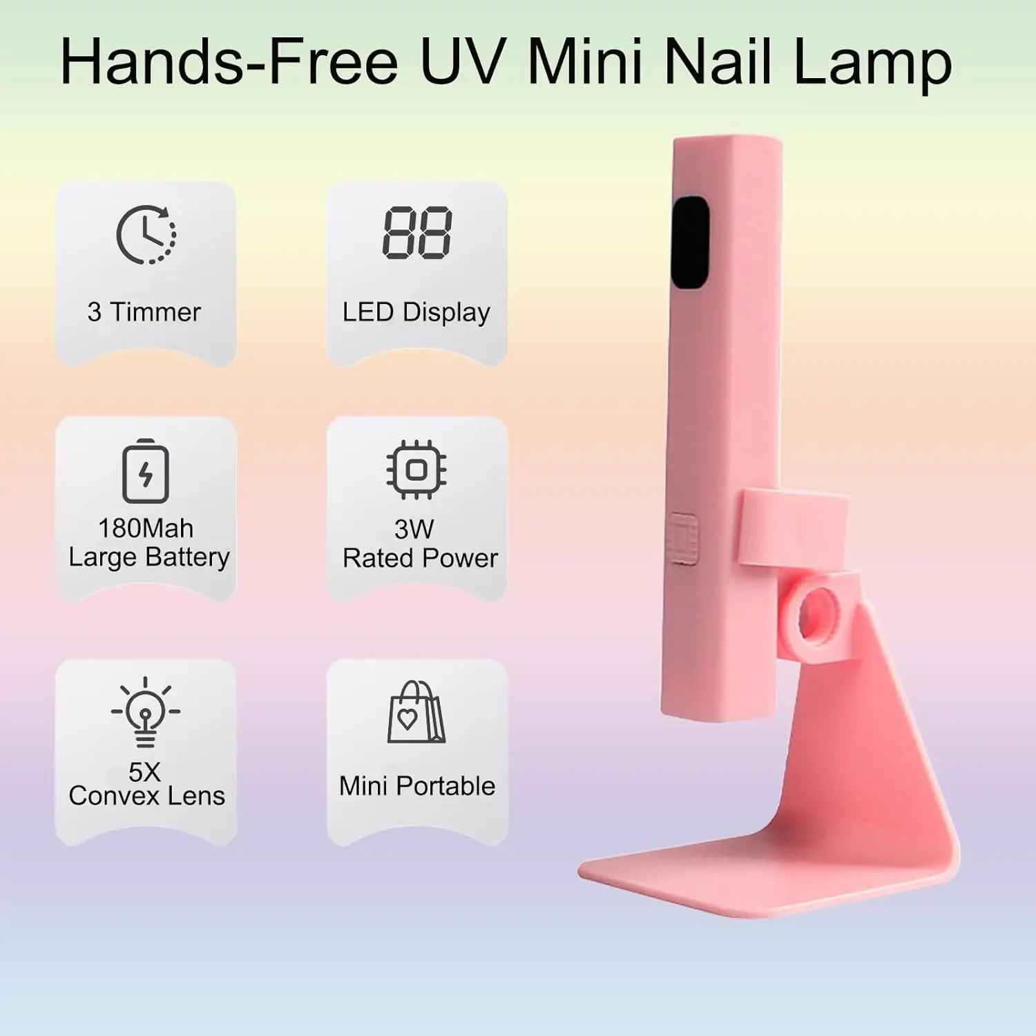 Mini lampada per unghie portatile UV LED luce per unghie per polimerizzare tutti lo smalto gel USB ricaricabile macchina per manicure ad asciugatura rapida strumento per unghie