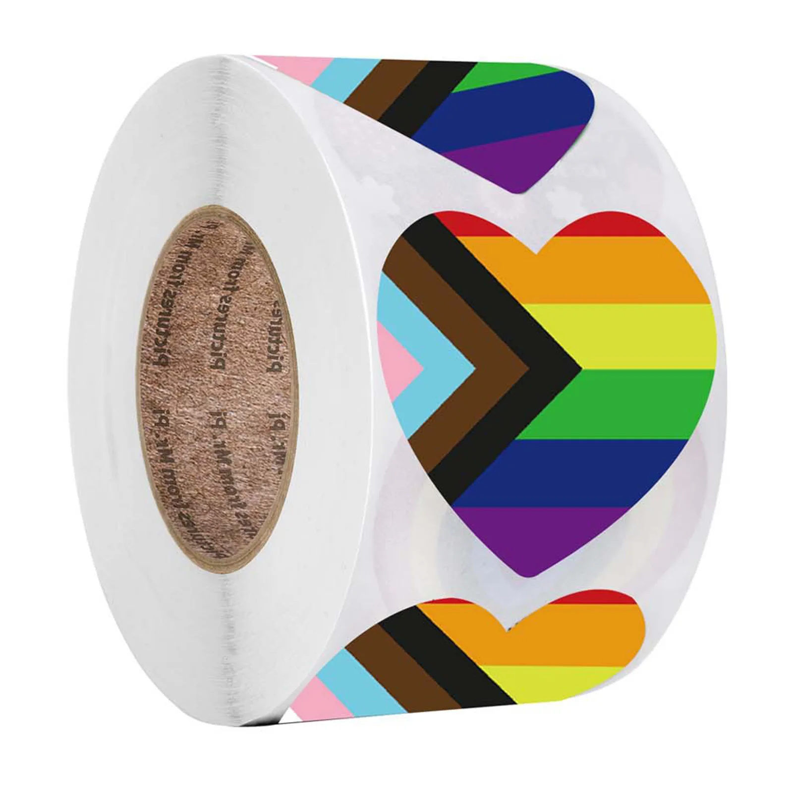 Home Garden Rainbow Stickers Decals Crafts Folders For Face Gay Gifts Hands Pride Rainbow Heart Shaped Stickers