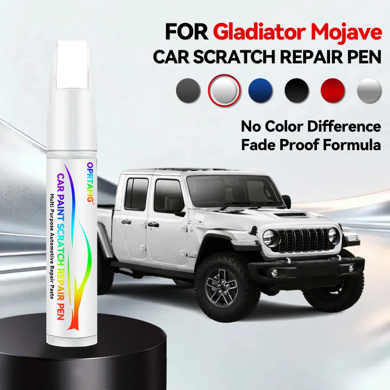 

Ручка-корректор для ремонта автомобильной краски для Jeep Gladiator Mojave 1996-2025: аксессуары для устранения царапин, цвета: черный UM, серебристый JS, белый AZ, синий C8
