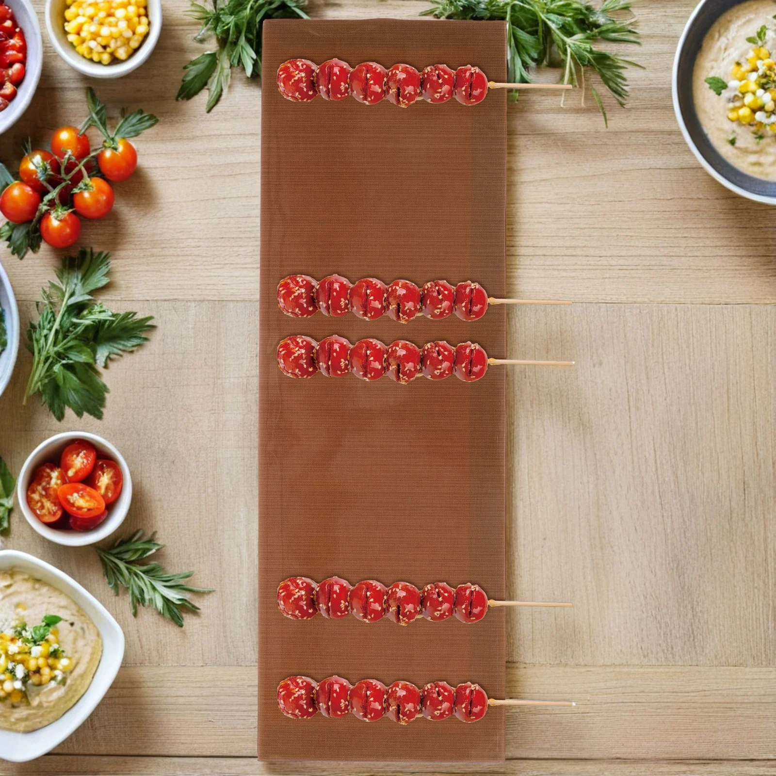 

Non-Stick Baking Pad 17.88X5.89X0.20In Reusable Fondant Cake Mat For Chocolate Caramel Diy Tanghulu Multi-Purpose Pastry