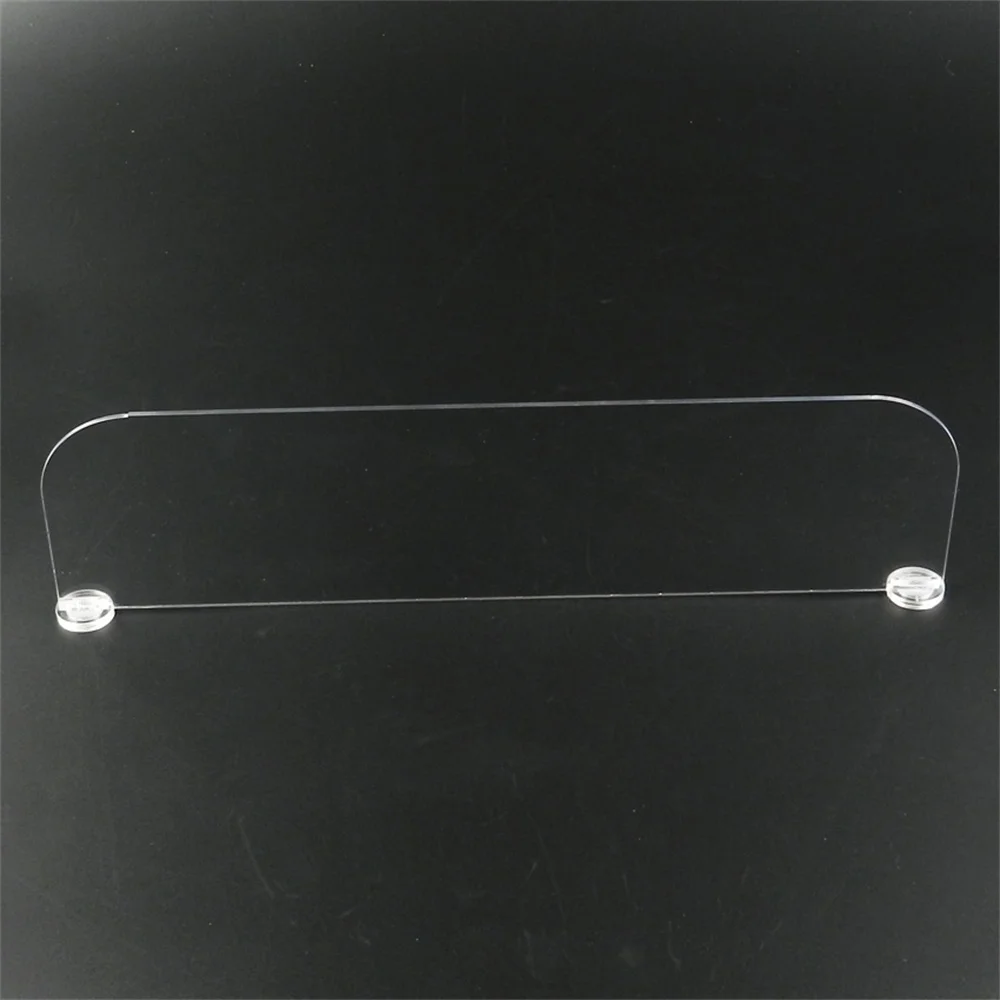 2pcs Supermarket Retail Clear Plastic Shelf Dividers Magnetic Acrylic Stand Shelf Divider