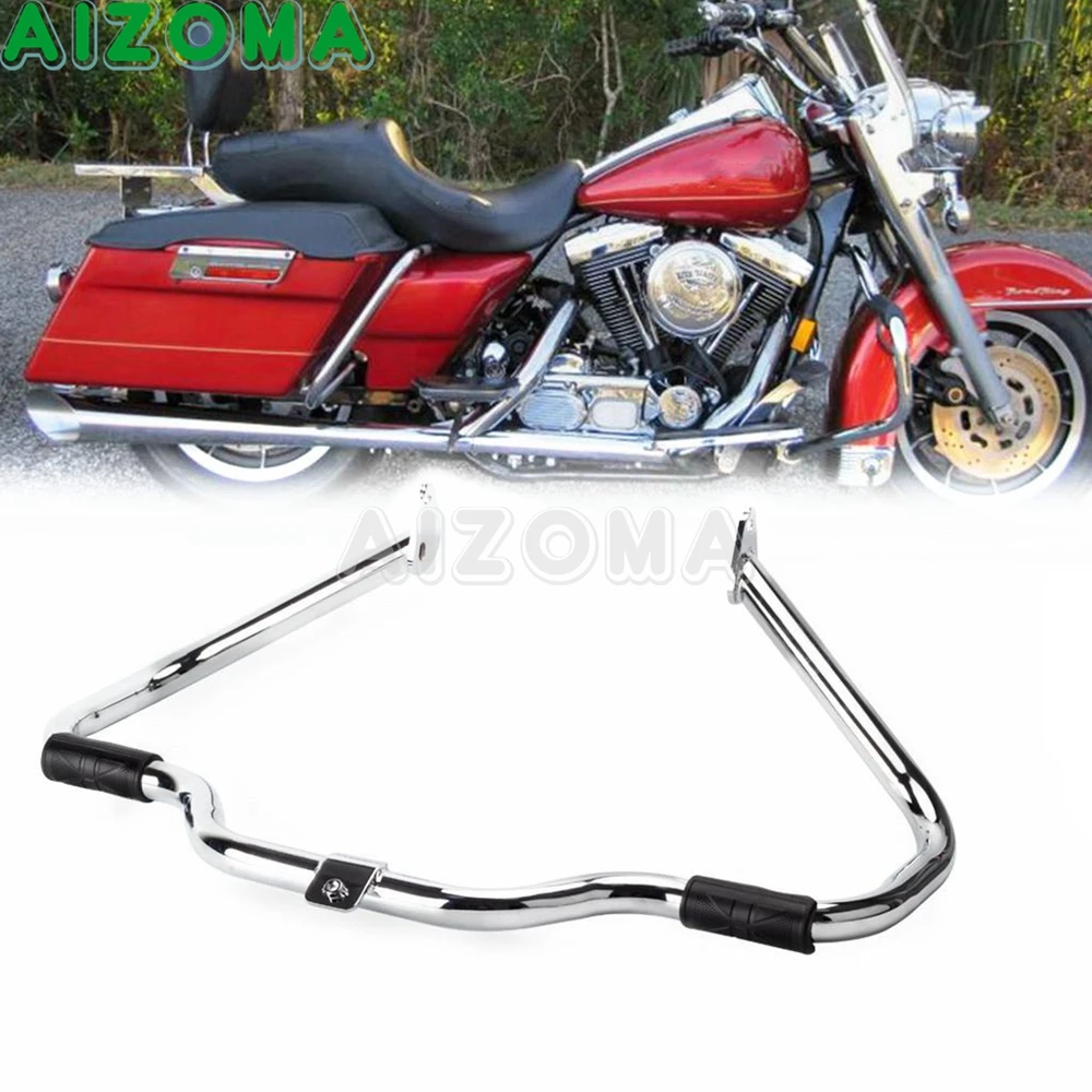

For Harkey Touring Engine Guard Highway Crash Bar Bumper Protector Fits 1997-2008 Road King Electra Street Glide Ultra Classic