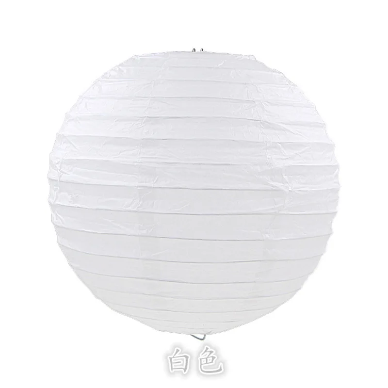5 stücke Chinesische Papier Ball Lampion Hängen Weiß Hochzeit Dekoration Papier Laternen Lampenschirm Party Decor Liefert Baby Dusche Favor – Detail 27