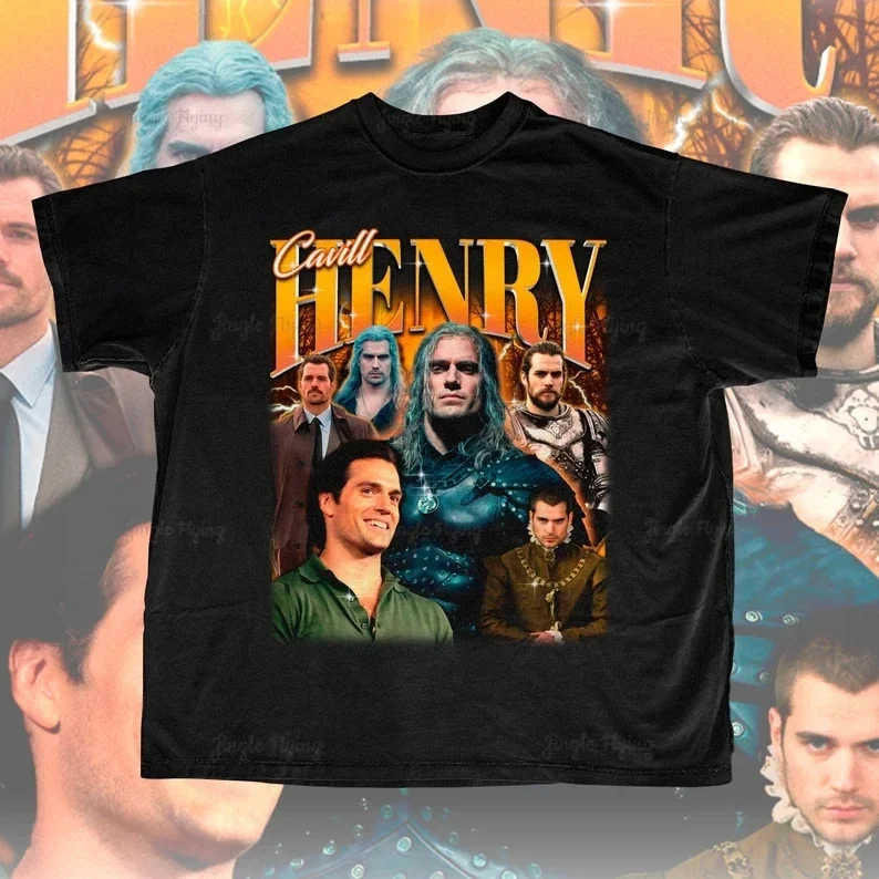 Retro Henry Cavill Shirt Sweatshirt Gift Bootleg T-Shirt