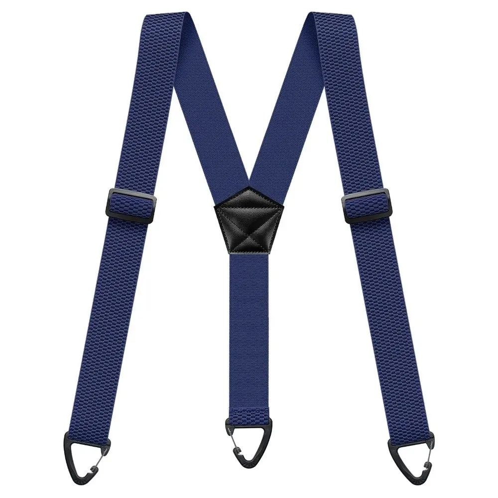 Fashion Heavy Duty Work Suspenders 3.8cm Wide Retro Y-Type Suspenders Elegant Anti-slip Adjustable Suspenders Suit Accessories