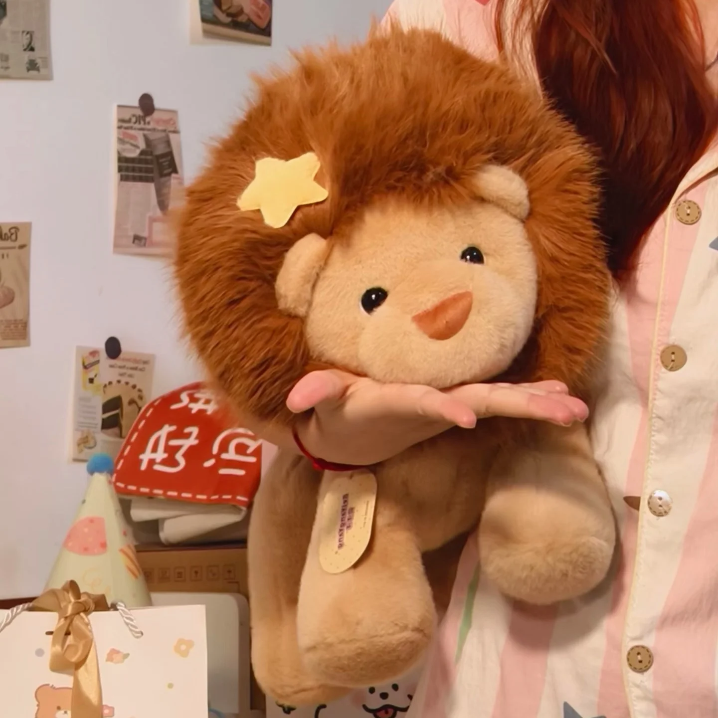 

Милая плюшевая игрушка-лев Симба, подушка-кукла, подарок для девушки, мягкая плюшевая игрушка для всех возрастов, наполнитель из ПП хлопка