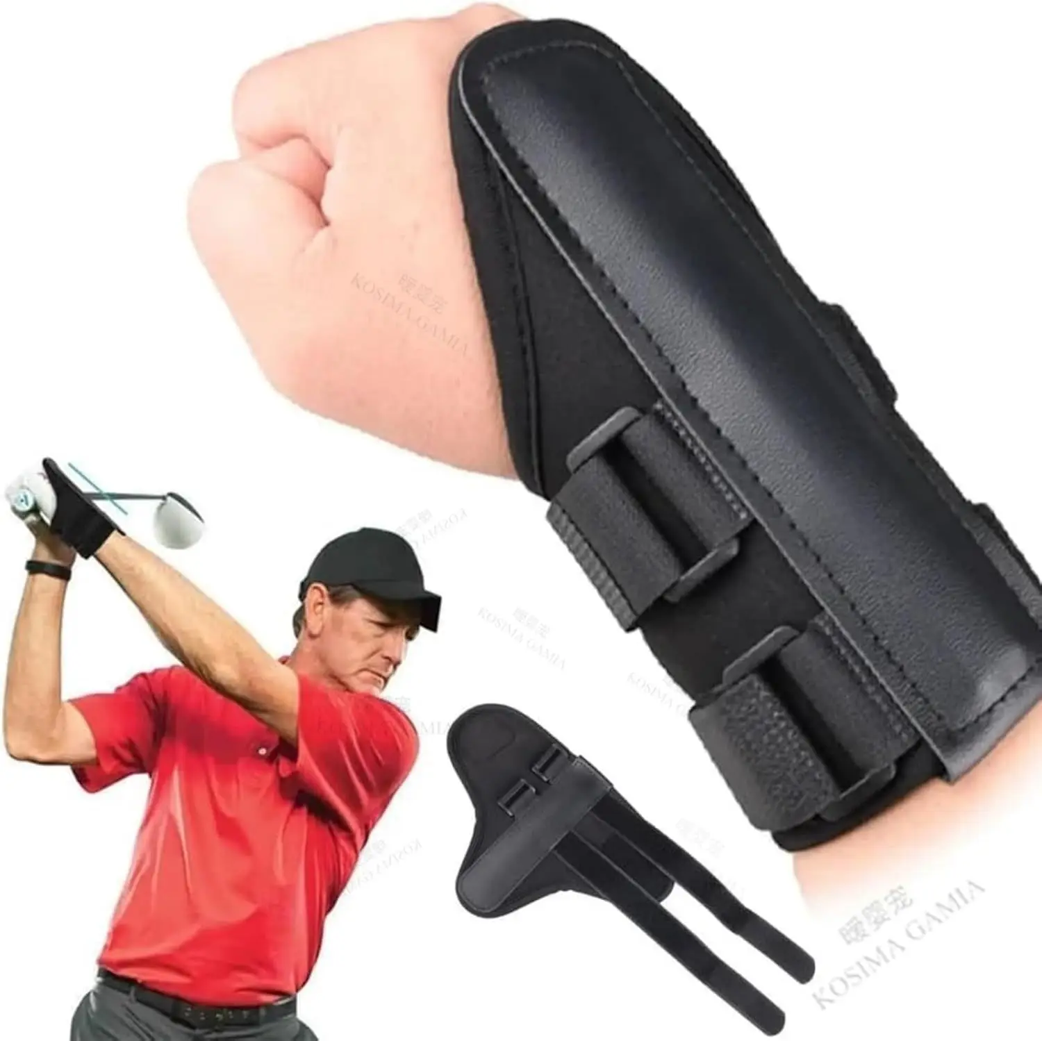 

Pro Golf Swing Correct Training Aids Power Band Wrist Brace Alignment Gesture Tool Smooth Connect-Easy Durable Adjustable
