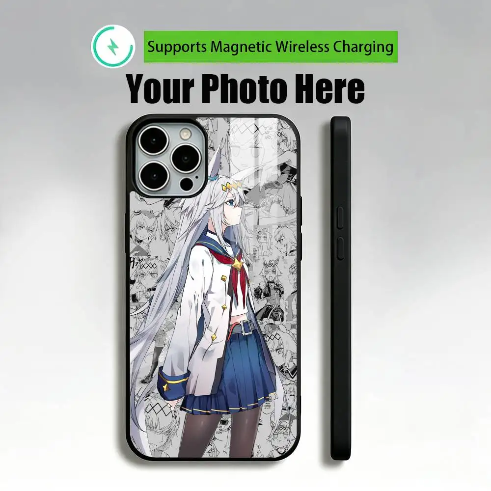 Anime Oguri C- Cap Uma M-Musume Phone Case For iPhone17,16,15,14,13,12 Plus,Pro Compatible with magnetic wireless charging
