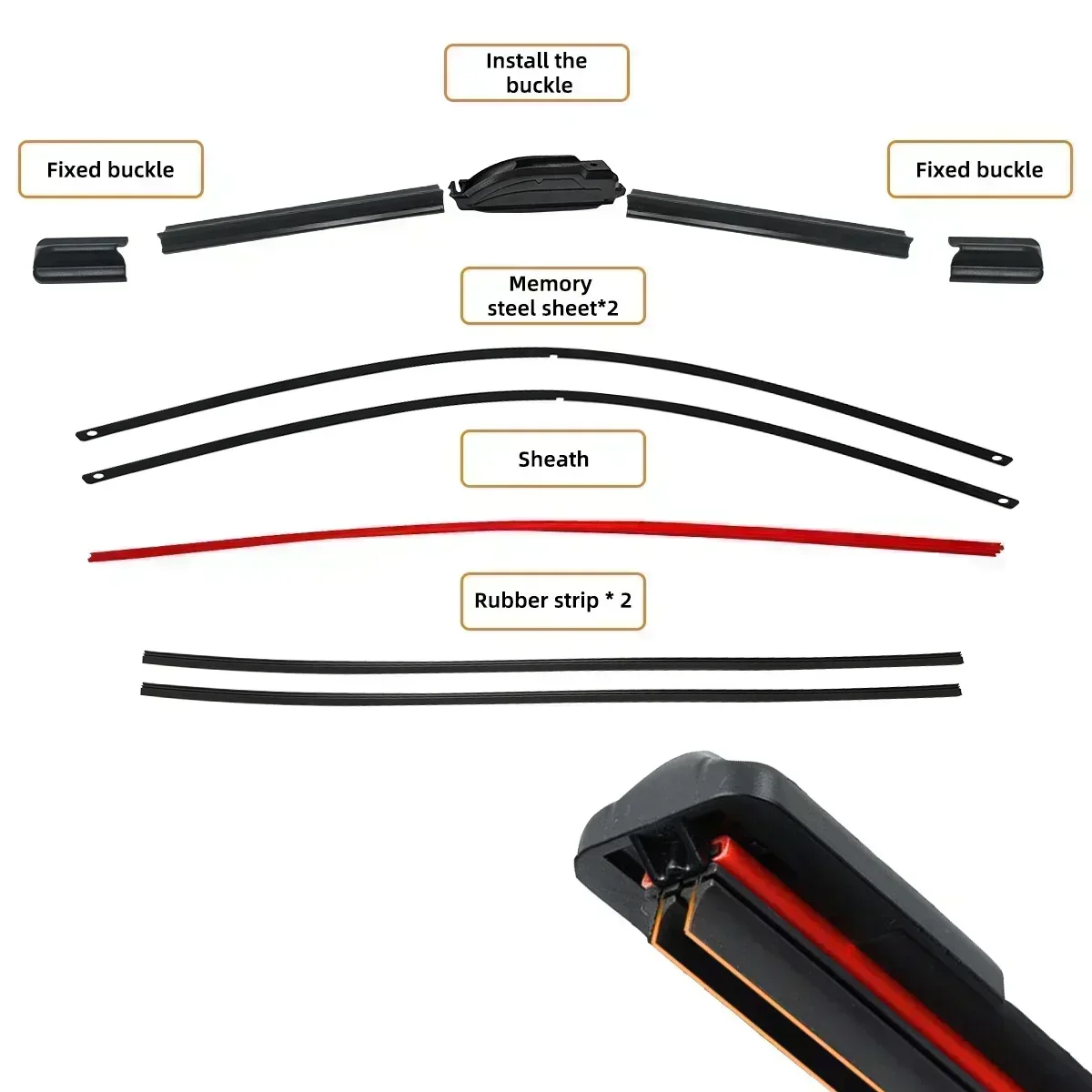 Lâminas de limpador de carro para porsche 911 987 987c boxster cayman 92a mk2 970 limpadores de pára-brisas de borracha inverno verão usar acessórios